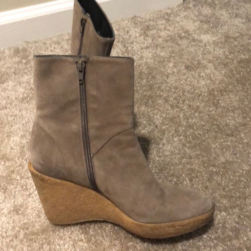 Stuart Weitzman For Scoop Wedges Booties - image 3